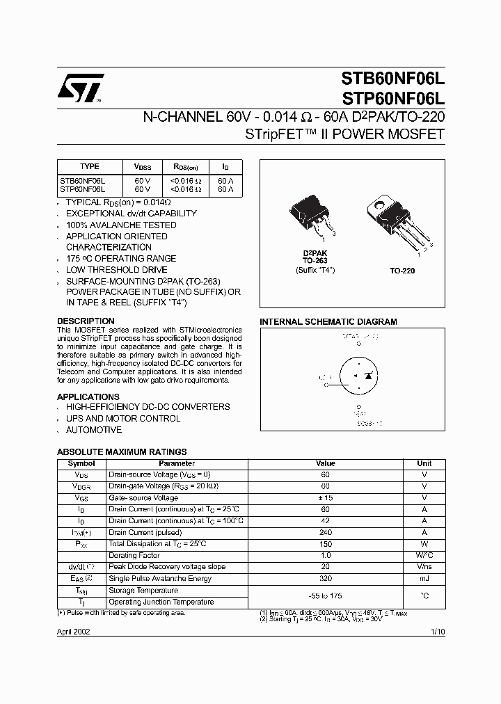 STP60NF06L_5792433.PDF Datasheet