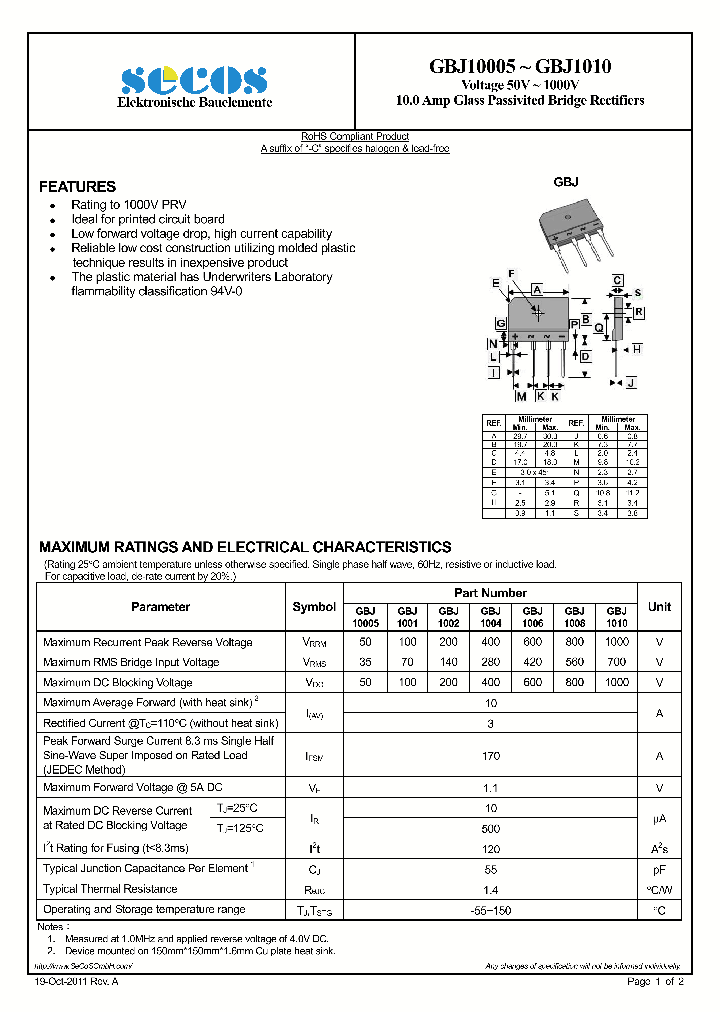 GBJ10005_5793407.PDF Datasheet