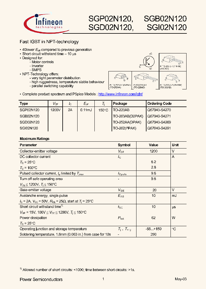SGI02N120_5797296.PDF Datasheet
