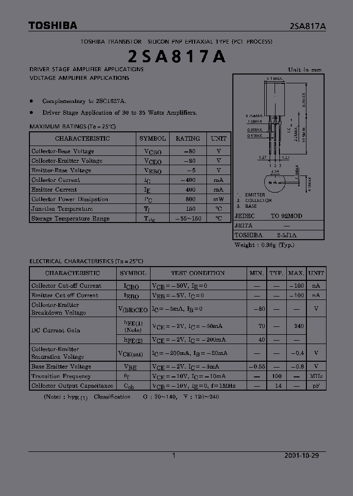 2SA817A_5804264.PDF Datasheet