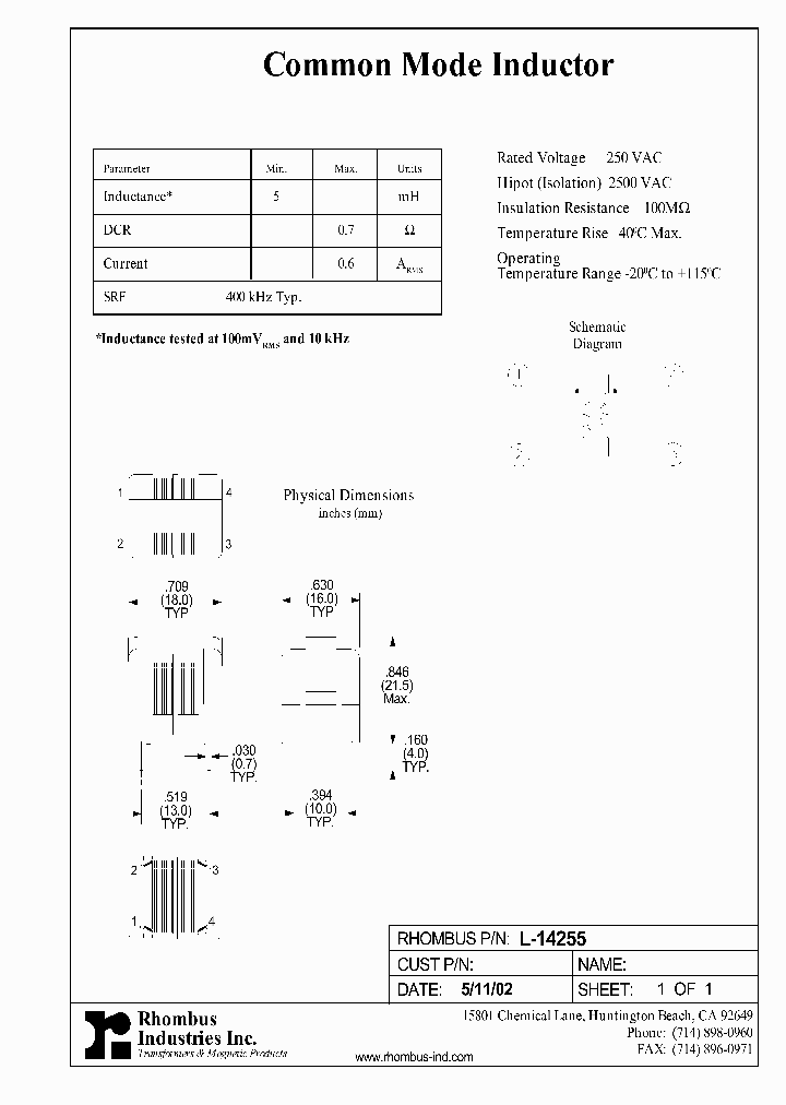 L-14255_5809246.PDF Datasheet