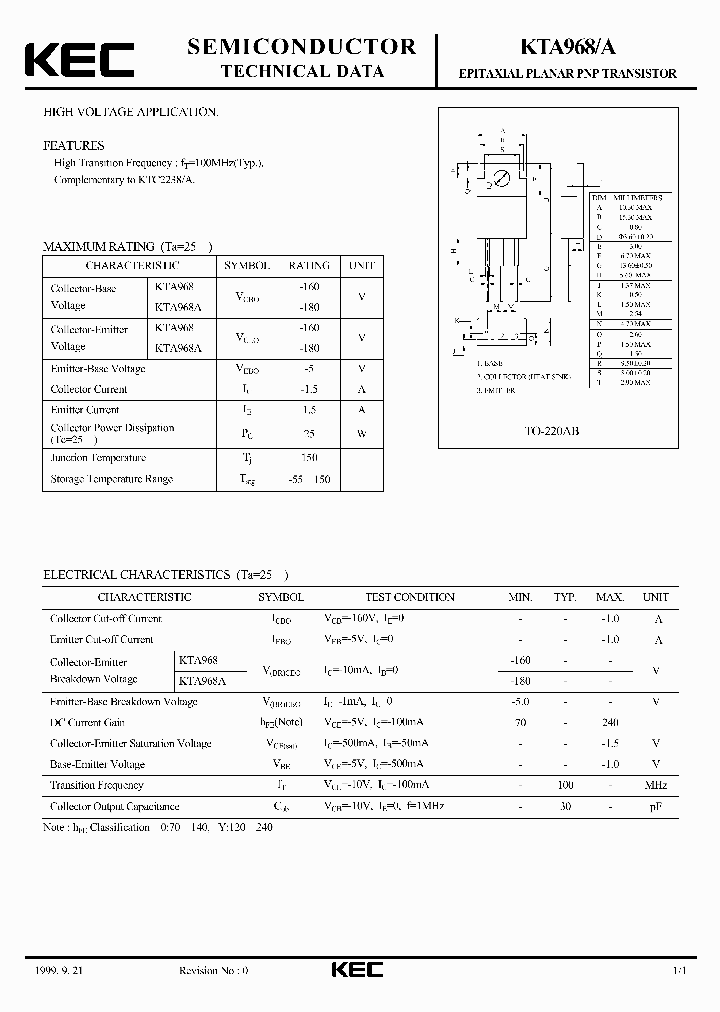 KTA968_5810231.PDF Datasheet