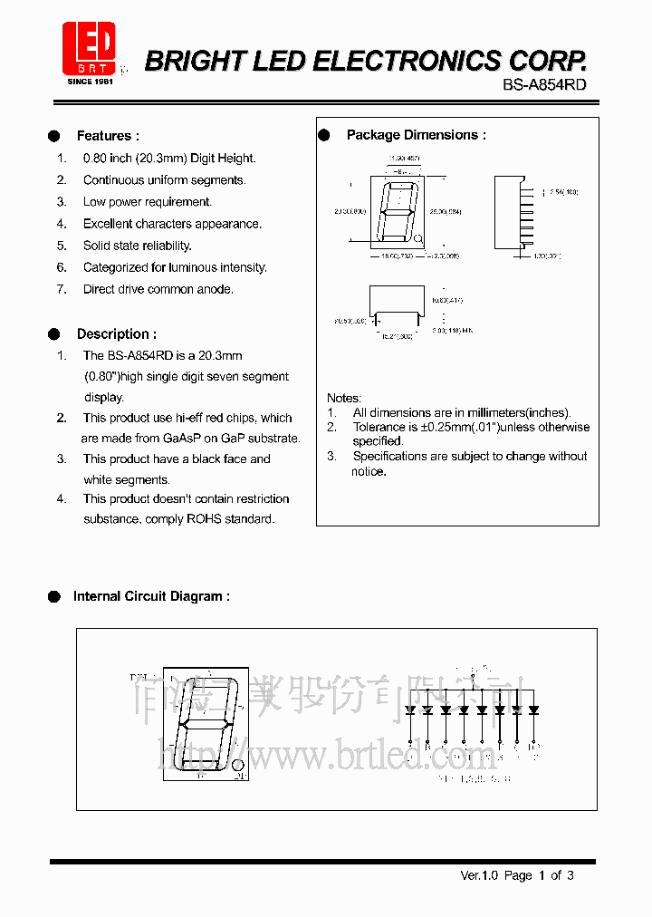 BS-A854RD_5811441.PDF Datasheet
