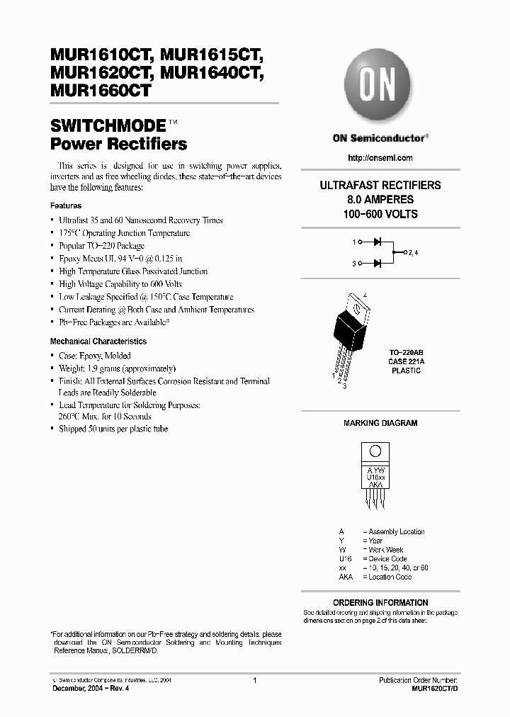 MUR1615CT_5814264.PDF Datasheet