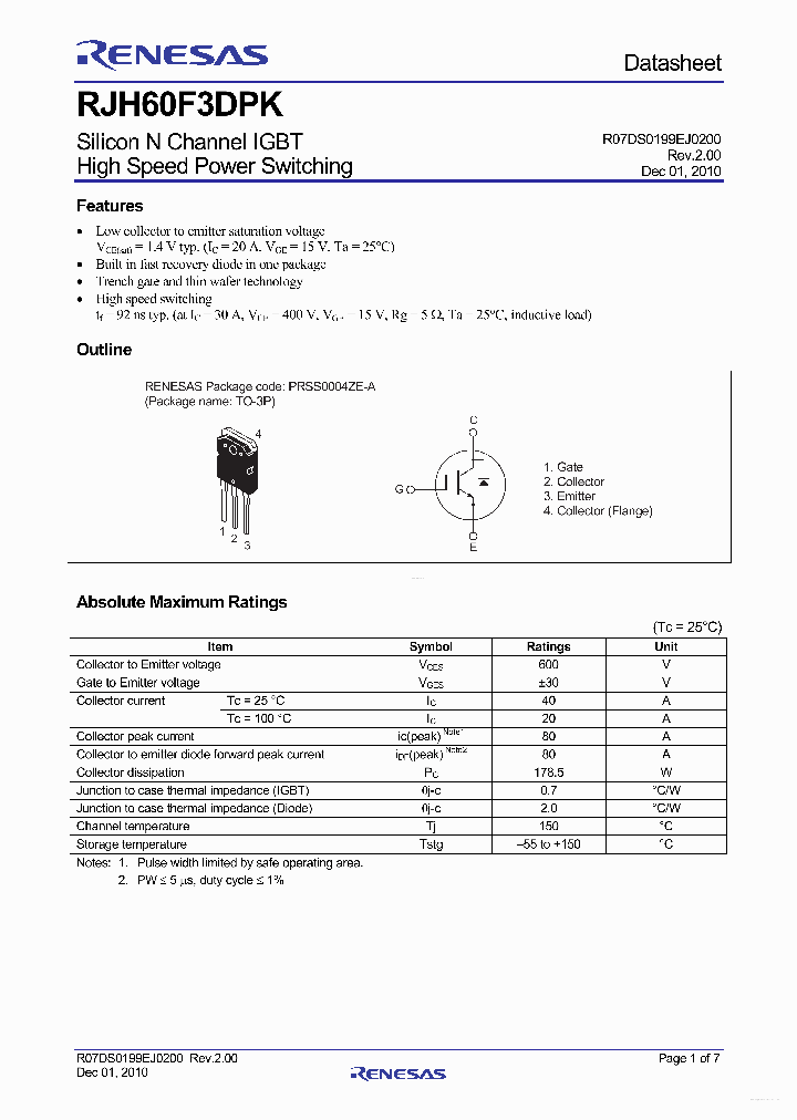 RJH60F3DPK_5820997.PDF Datasheet