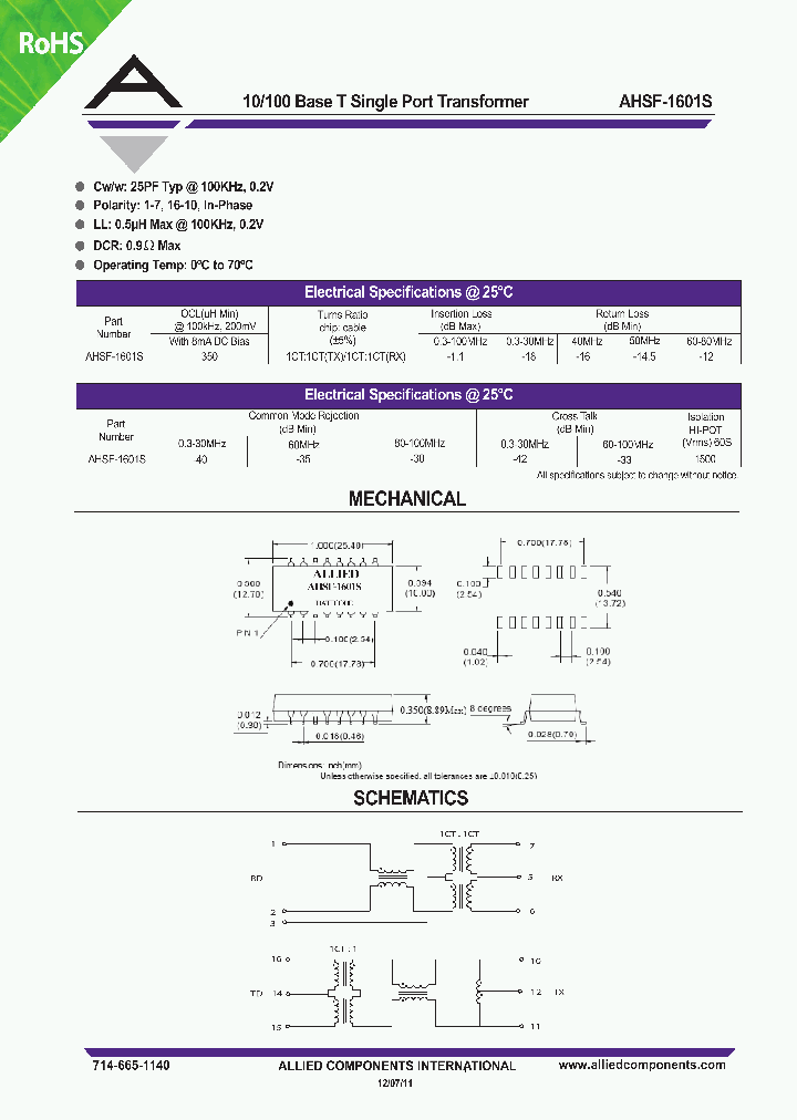 AHSF-1601S_5829668.PDF Datasheet