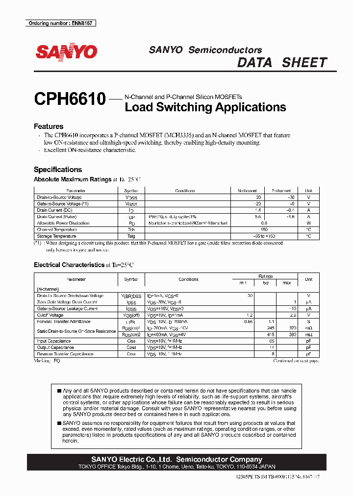 CPH6610_5831566.PDF Datasheet