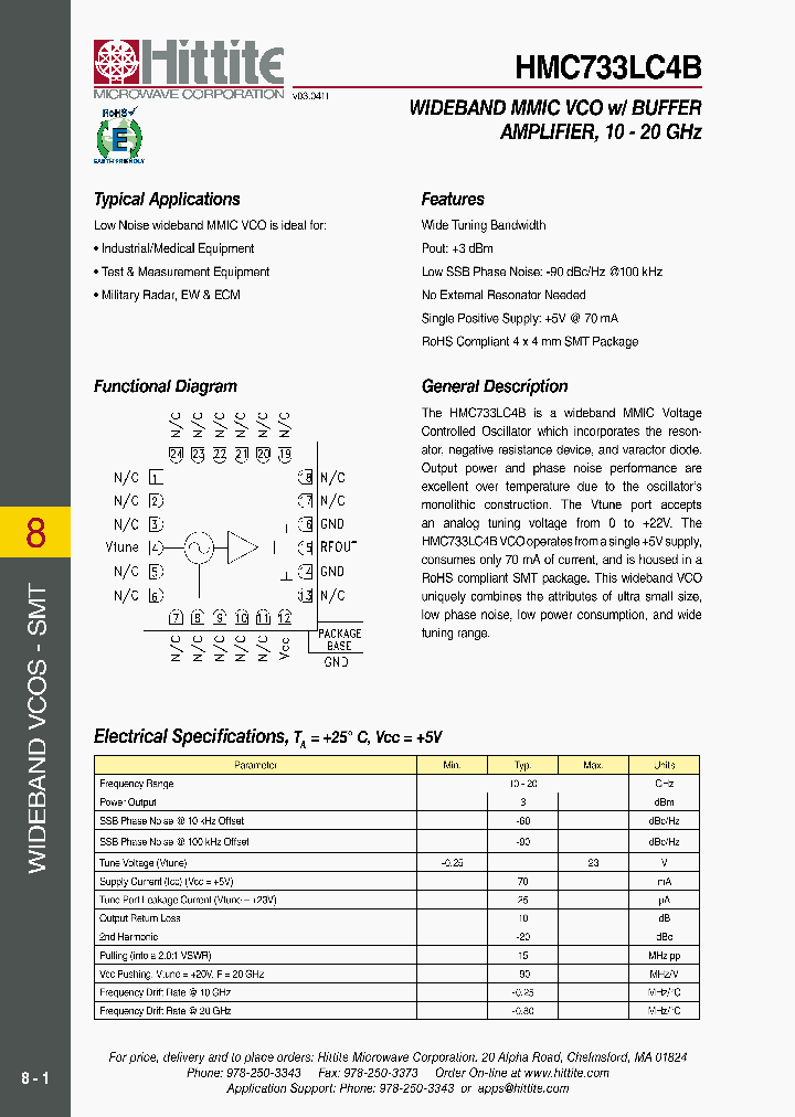 HMC733LC4B11_5833768.PDF Datasheet