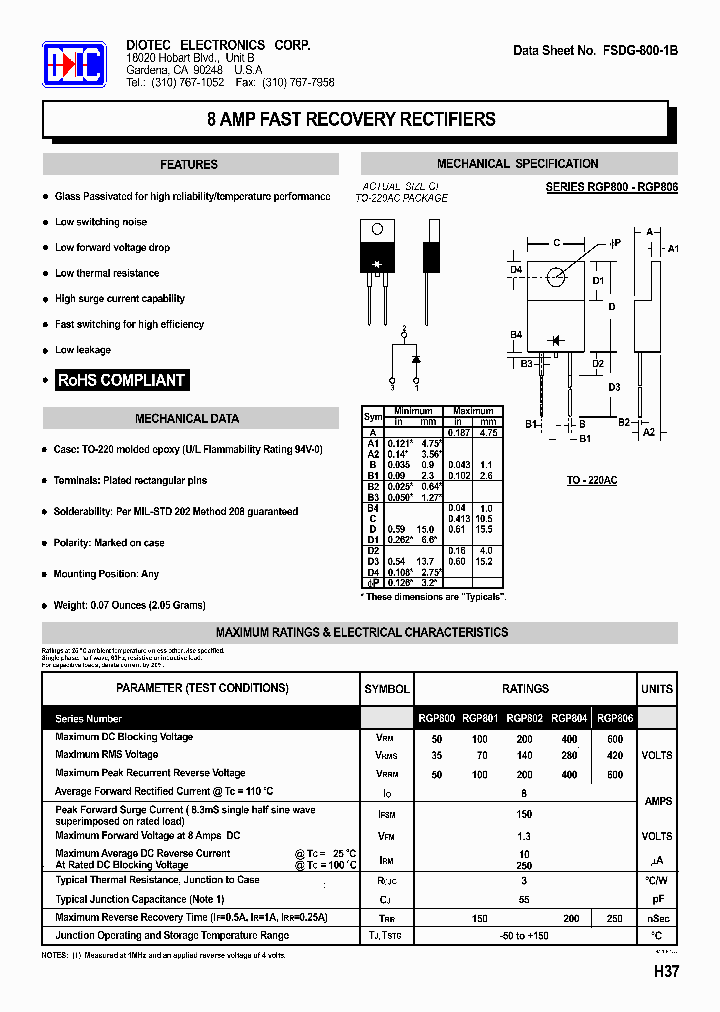 FSDG-800-2B_5834024.PDF Datasheet