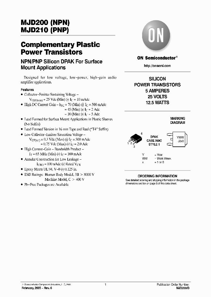 MJD200RL_5839700.PDF Datasheet