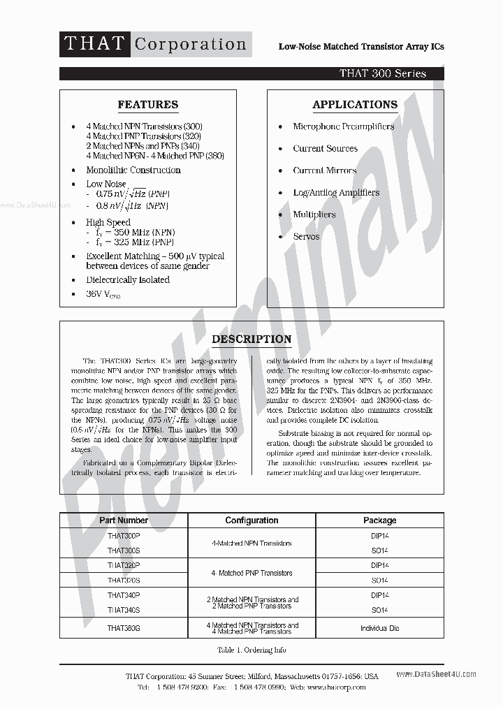 THAT300_5847278.PDF Datasheet