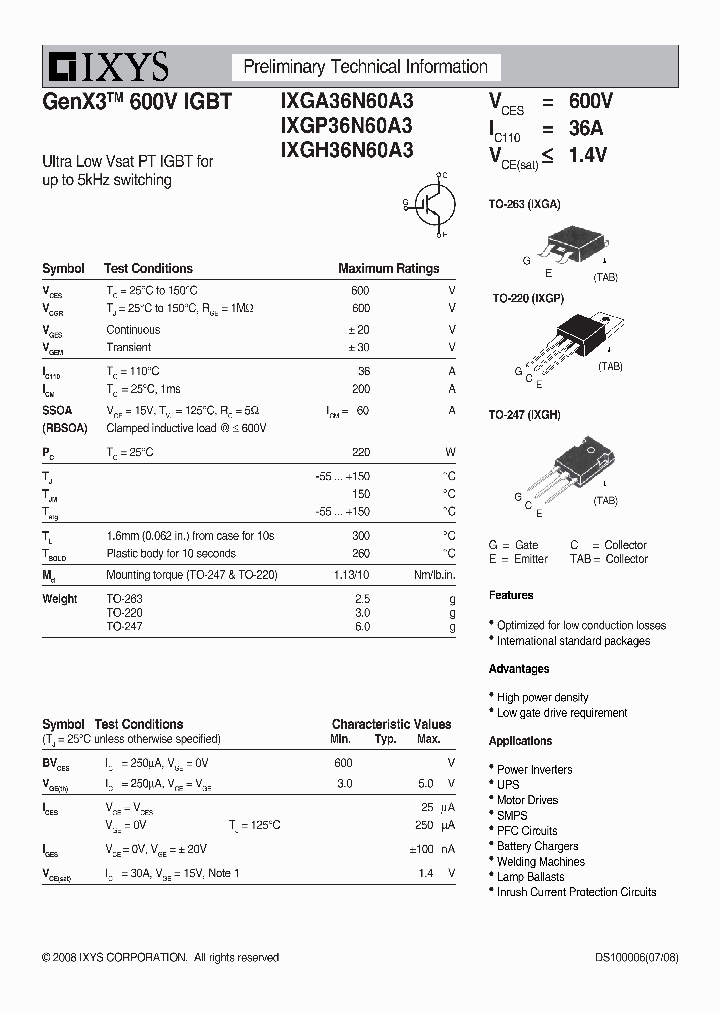 IXGP36N60A3_5846722.PDF Datasheet