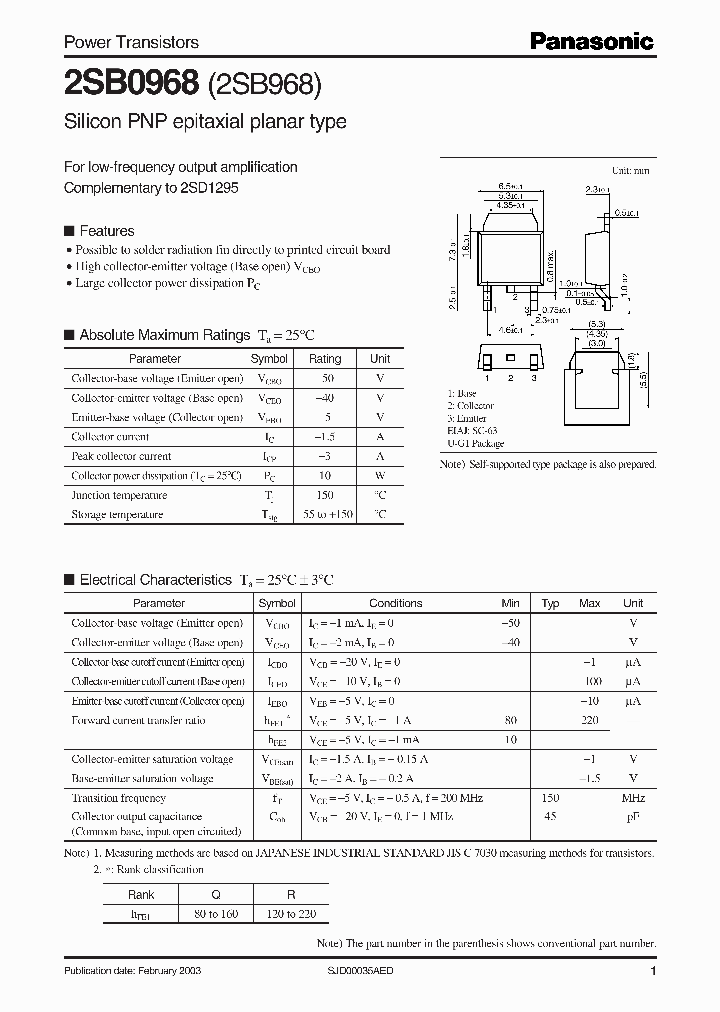 2SB968_5850428.PDF Datasheet