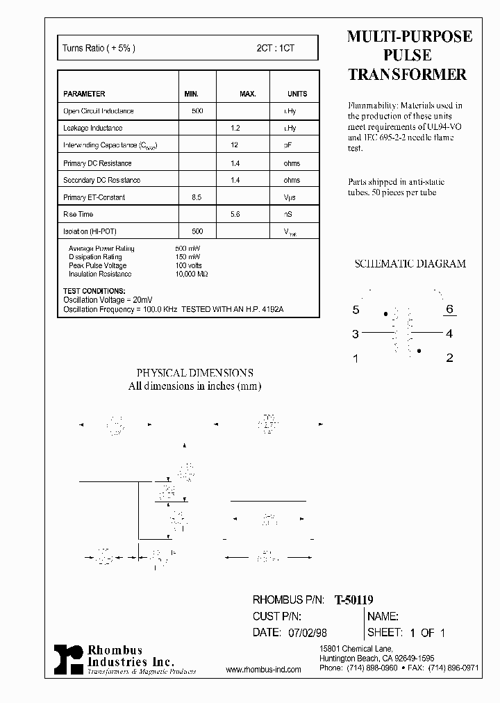T-50119_5861256.PDF Datasheet