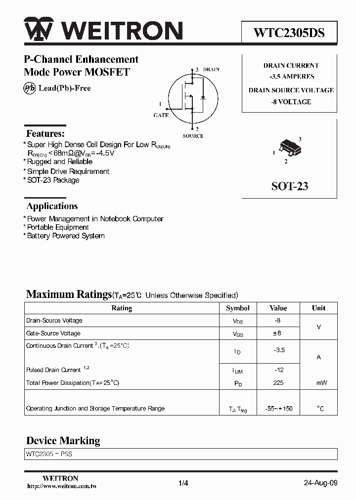 WTC2305DS_5861434.PDF Datasheet