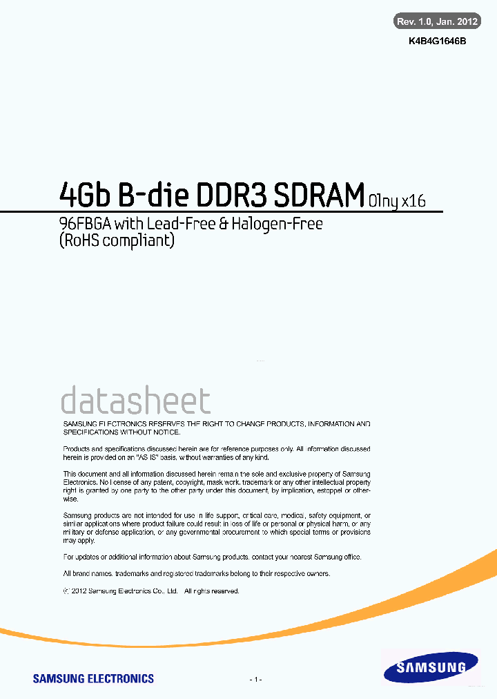K4B4G1646B_5861913.PDF Datasheet