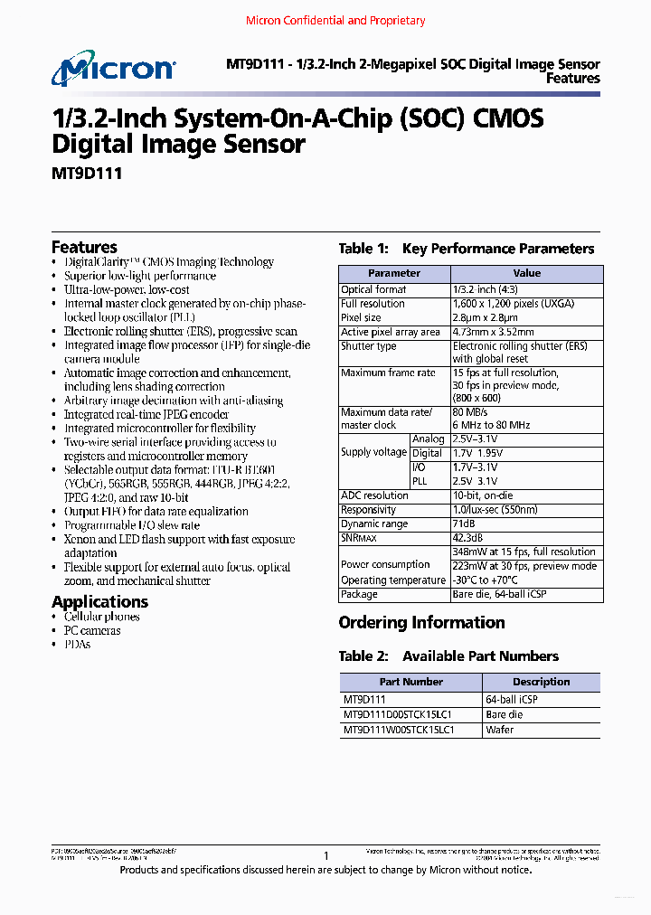 MT9D111_5867322.PDF Datasheet
