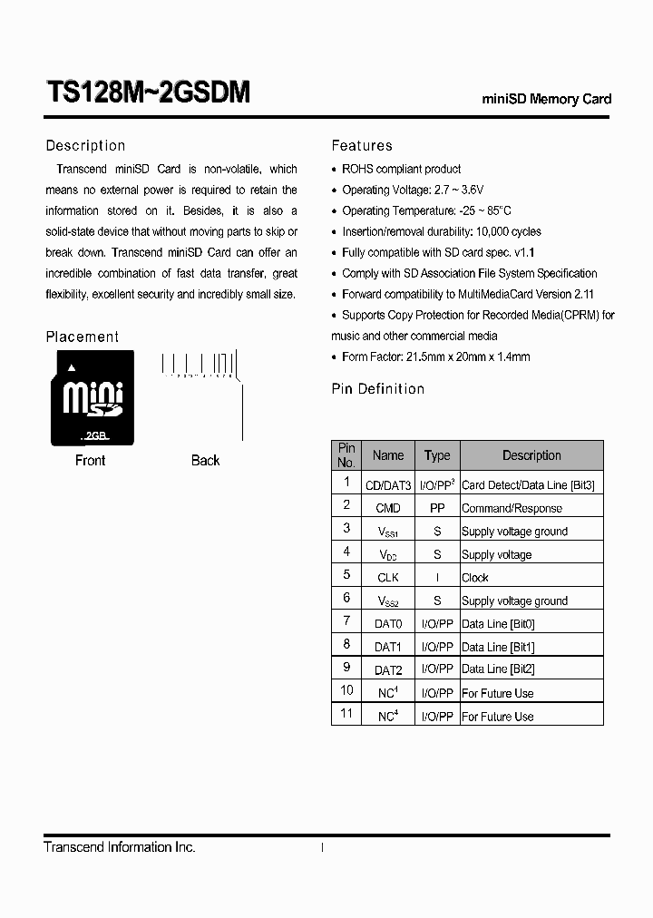 TS512MSDM_5874818.PDF Datasheet