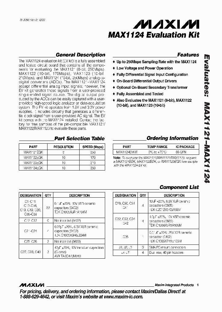 MAX1124EVKIT_5877341.PDF Datasheet