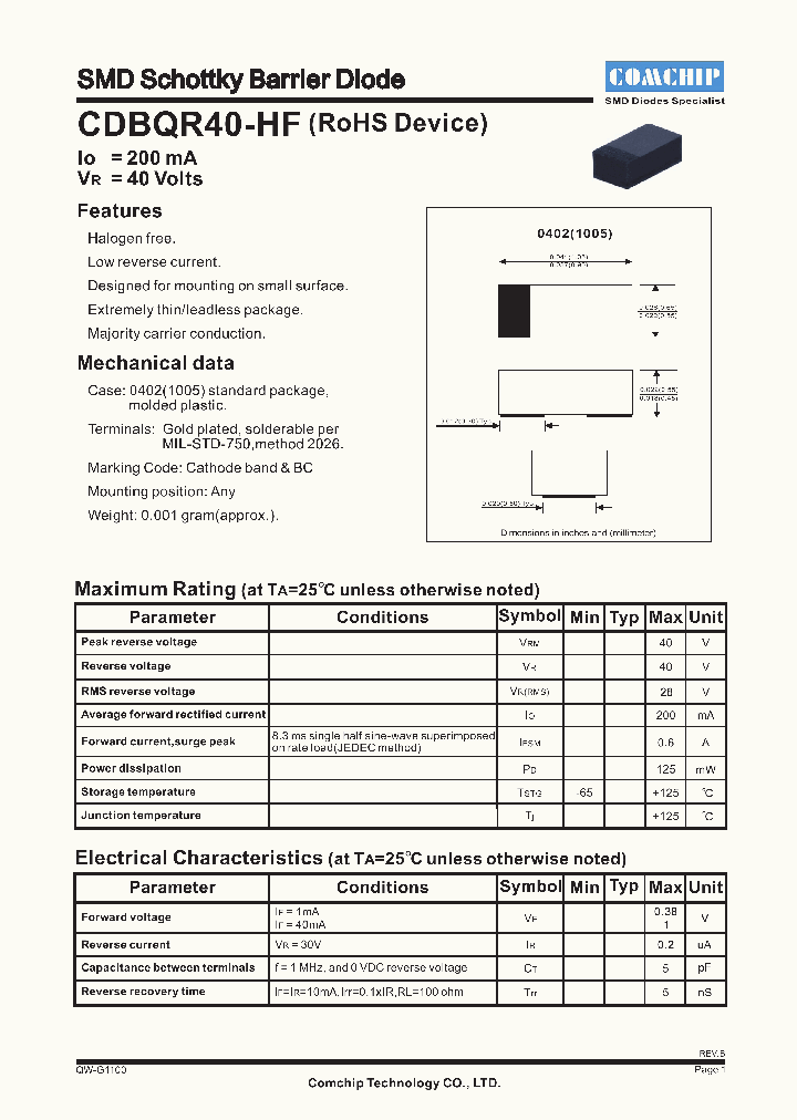 CDBQR40-HF_5876836.PDF Datasheet