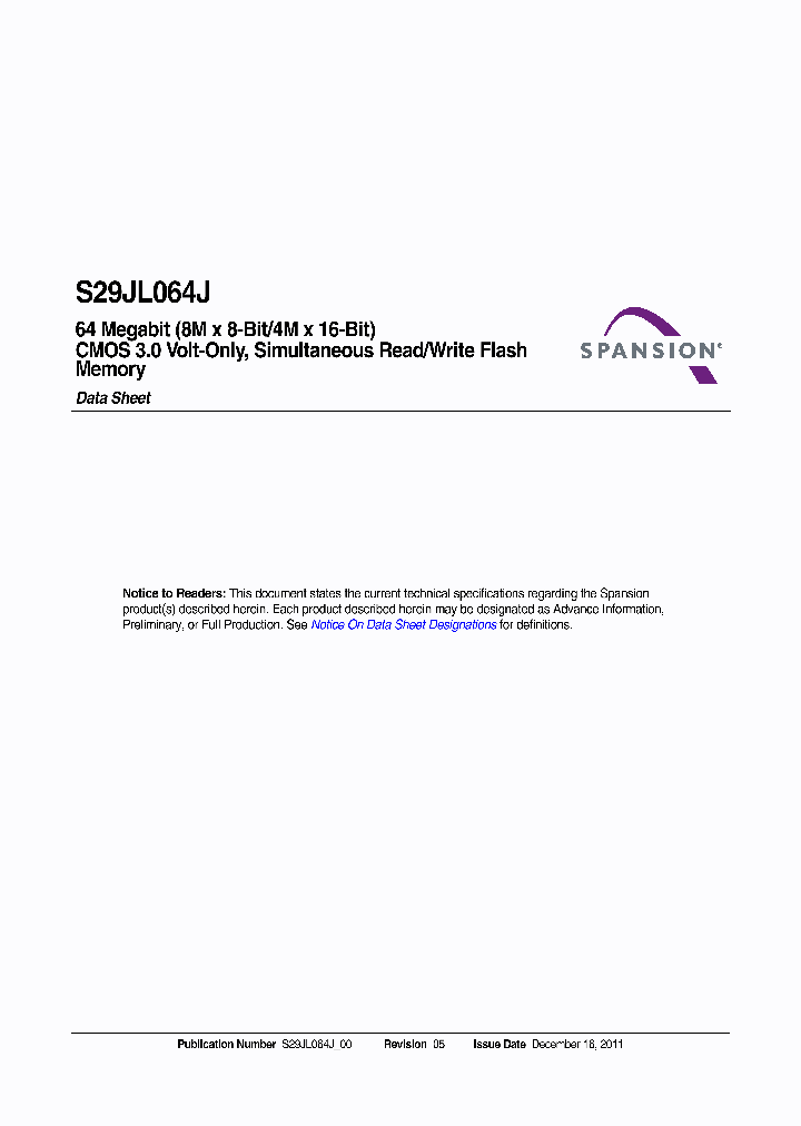 S29JL064J_5880125.PDF Datasheet