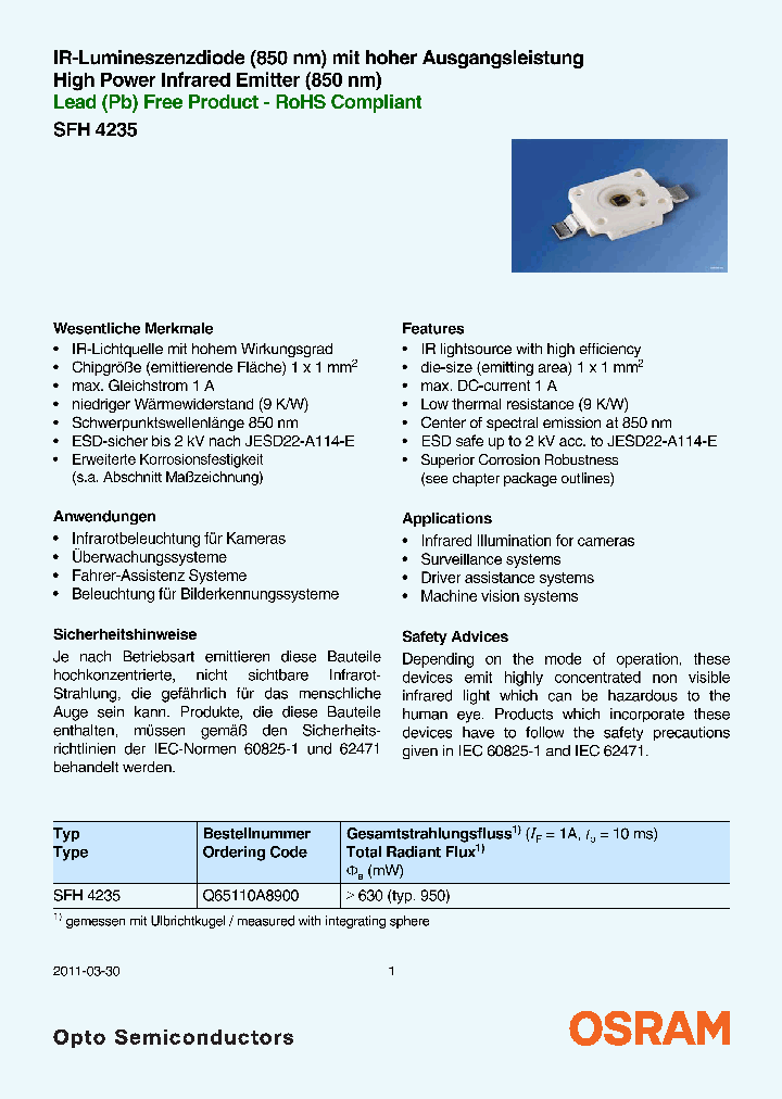 SFH4235_5880011.PDF Datasheet