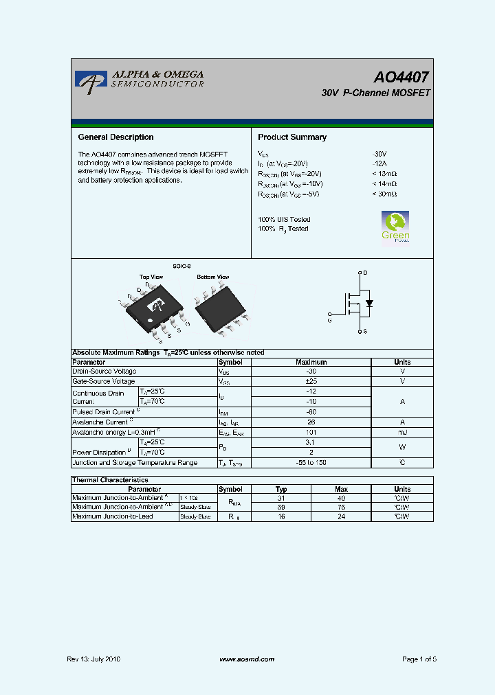 AO4407_5880844.PDF Datasheet