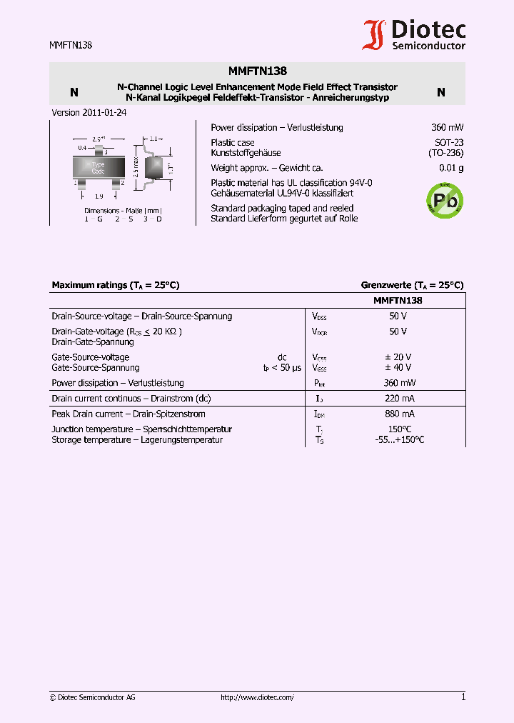 MMFTN138_5884762.PDF Datasheet