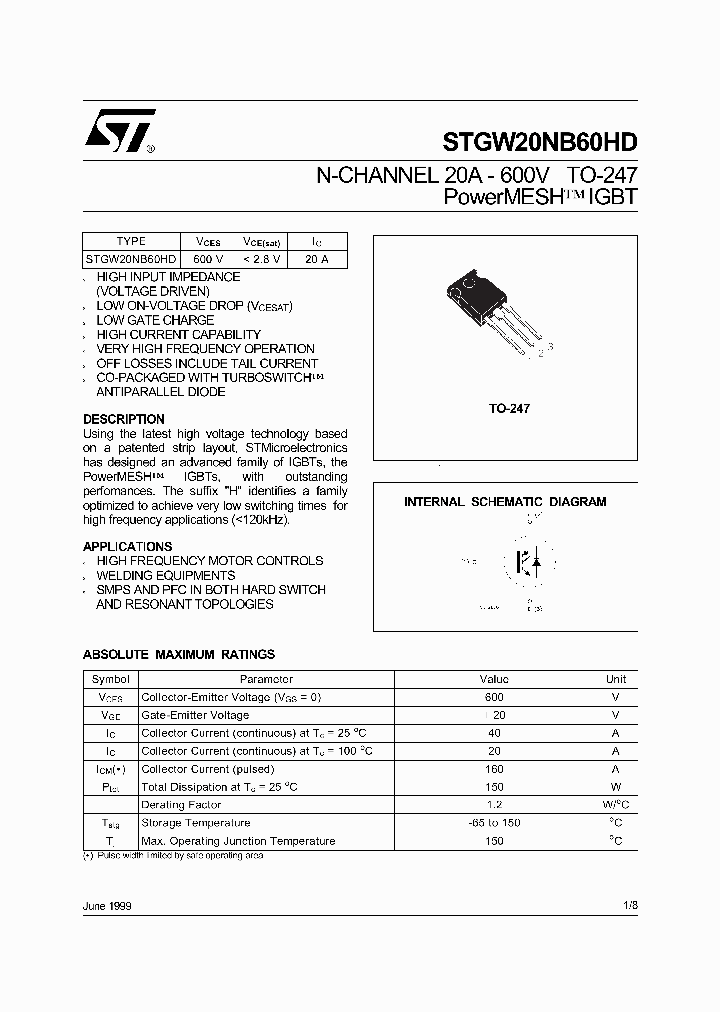 STGW20NB60HD_5884170.PDF Datasheet