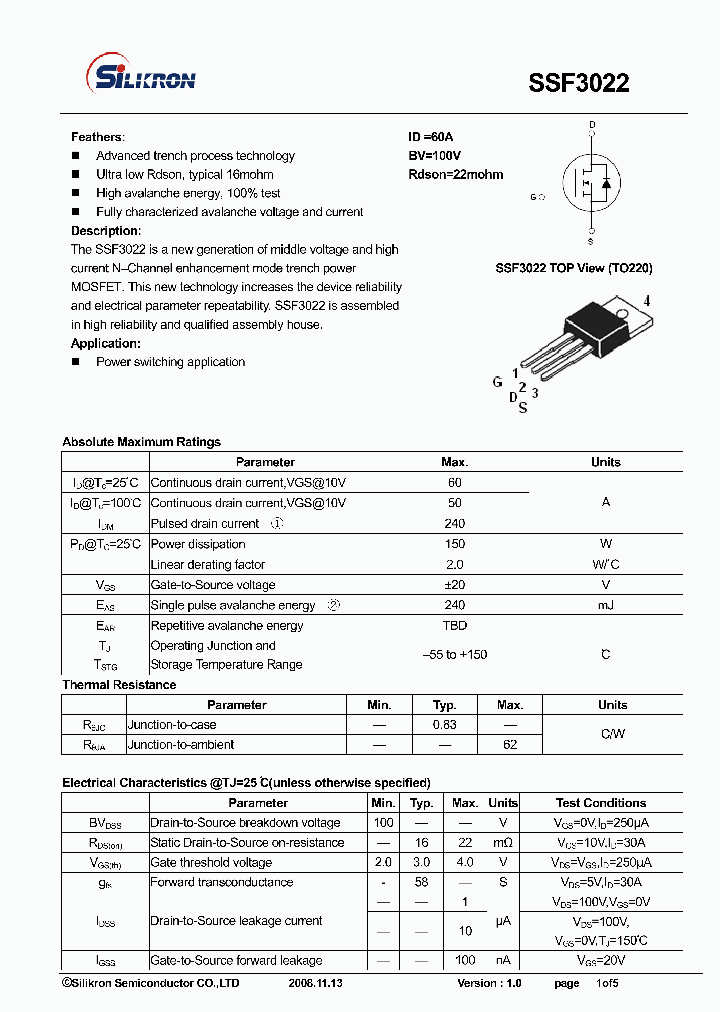 SSF3022_5886677.PDF Datasheet