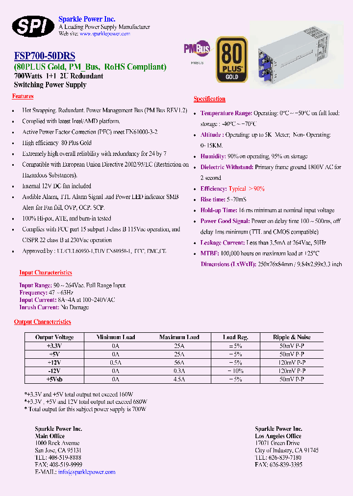 FSP700-50DRS_5890380.PDF Datasheet