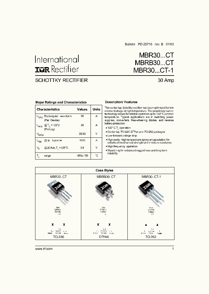 MBRB3045CTTRL_5908187.PDF Datasheet