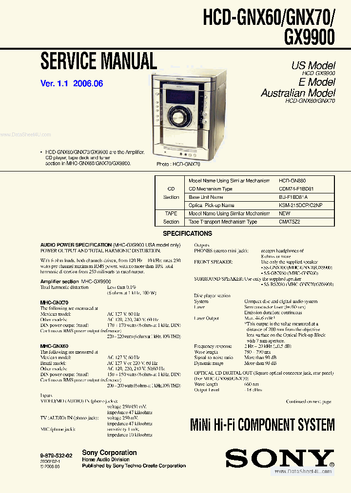 HCD-GNX60_5893786.PDF Datasheet