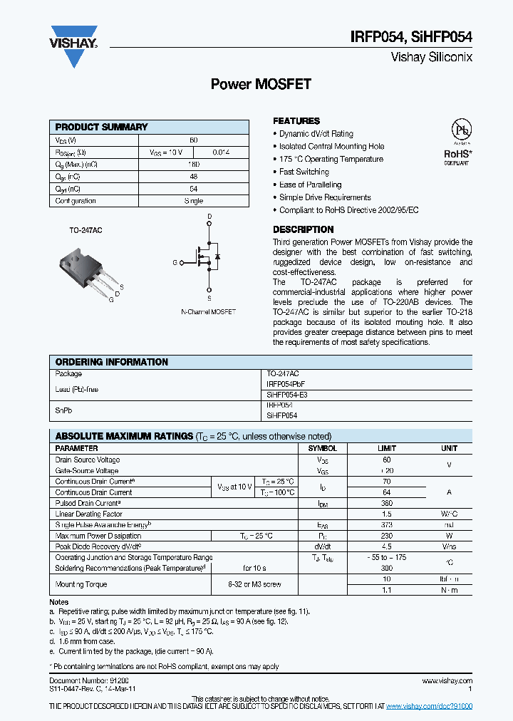 IRFP05411_5913097.PDF Datasheet