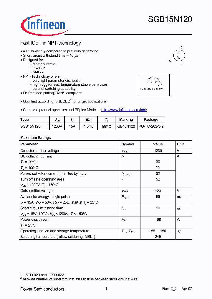 SGB15N12007_5915446.PDF Datasheet