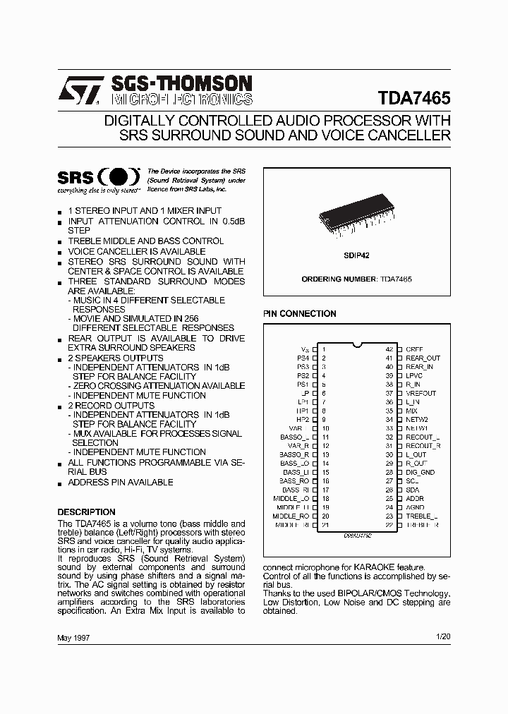 TDA7465_5935791.PDF Datasheet