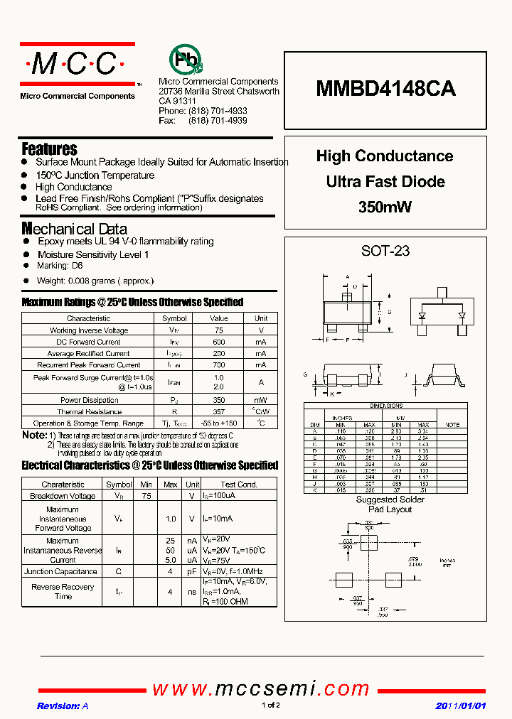 MMBD4148CA11_5941325.PDF Datasheet