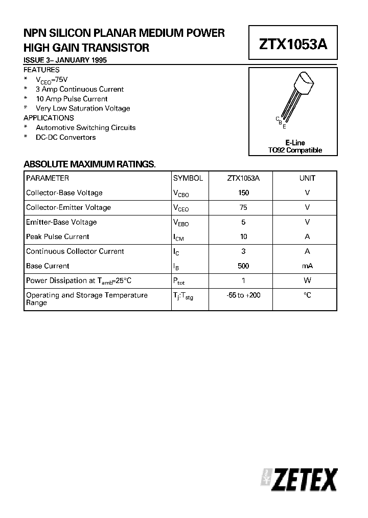 ZTX1053A_5943862.PDF Datasheet