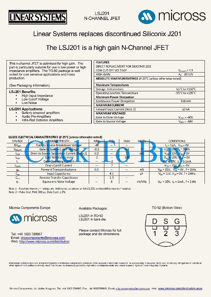 LSJ201TO-92_5947374.PDF Datasheet