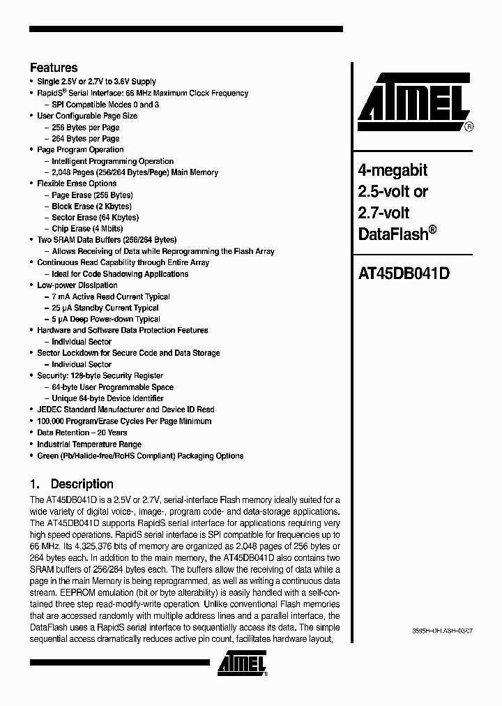 AT45DB041D07_5947522.PDF Datasheet