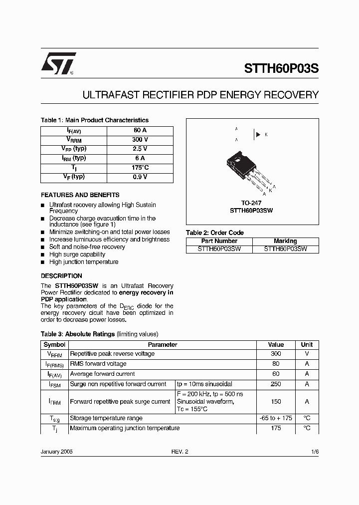 STTH60P03SW_5966218.PDF Datasheet