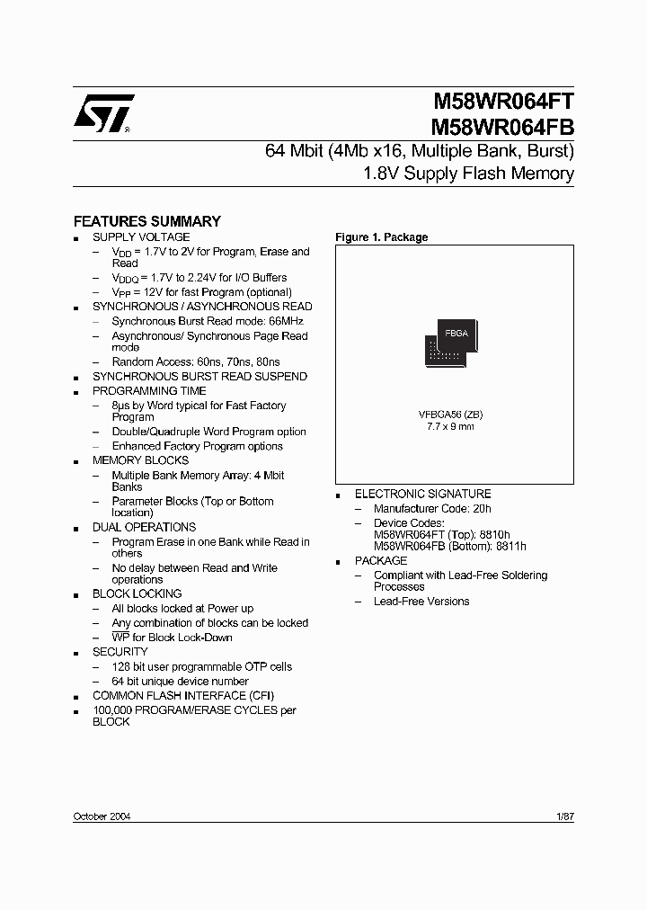 M58WR064FB60ZB6F_5966790.PDF Datasheet