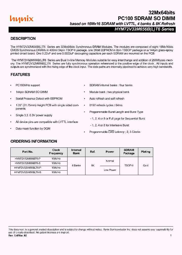 HYM72V32M656BLT6-P_5967078.PDF Datasheet