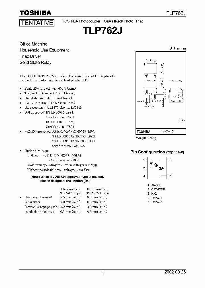 TLP762J_5967235.PDF Datasheet