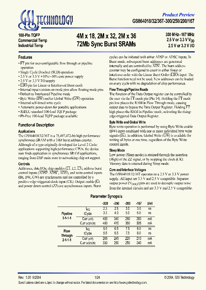 GS864032_5968647.PDF Datasheet