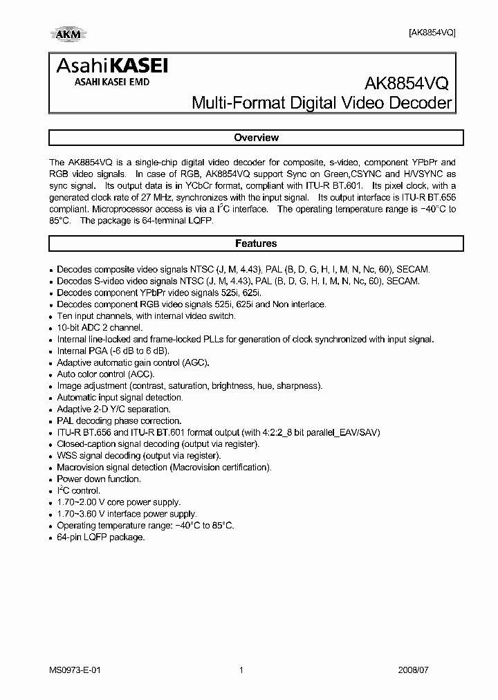 AK8854VQ_5972035.PDF Datasheet