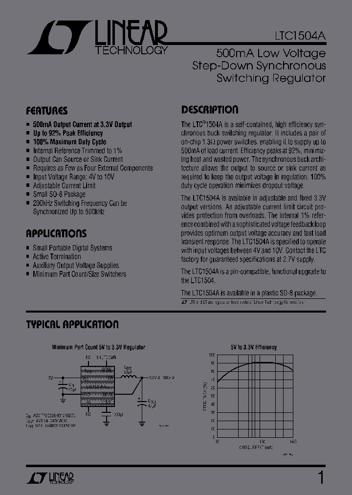 LTC1504AIS8PBF_5978088.PDF Datasheet