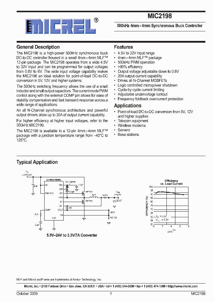 MIC2198YML_5989817.PDF Datasheet