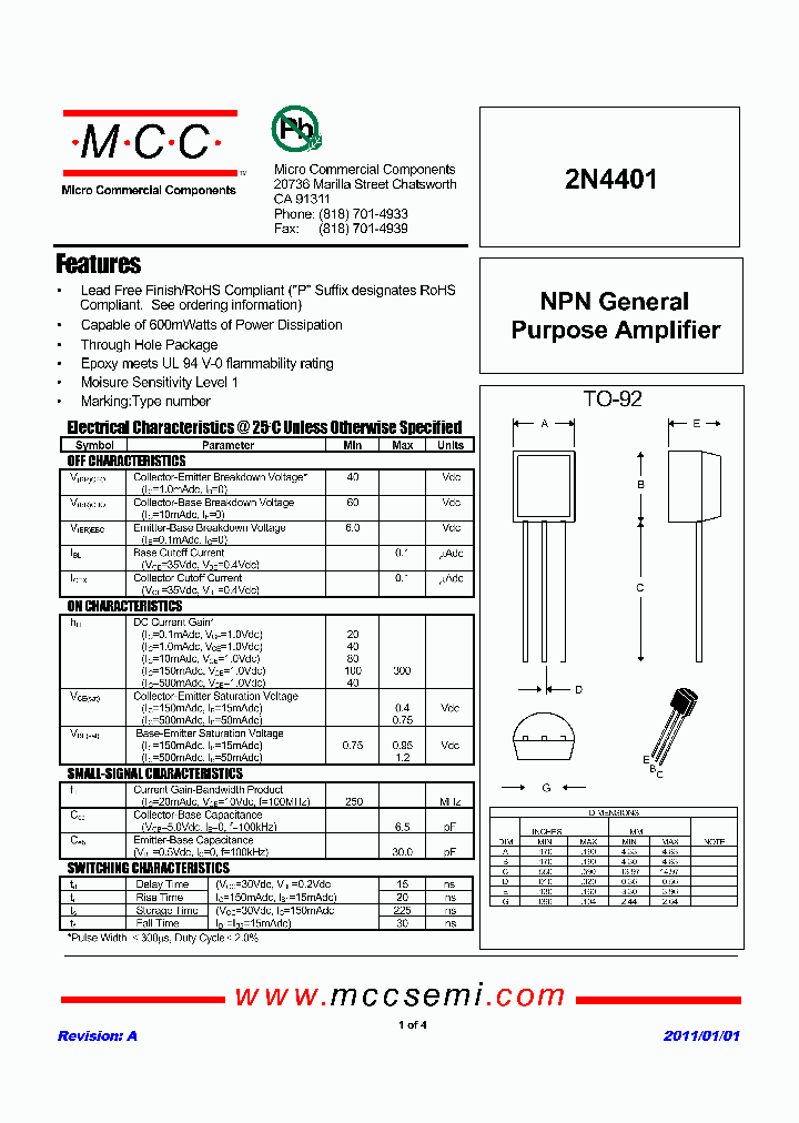 2N4401-AP_5997256.PDF Datasheet