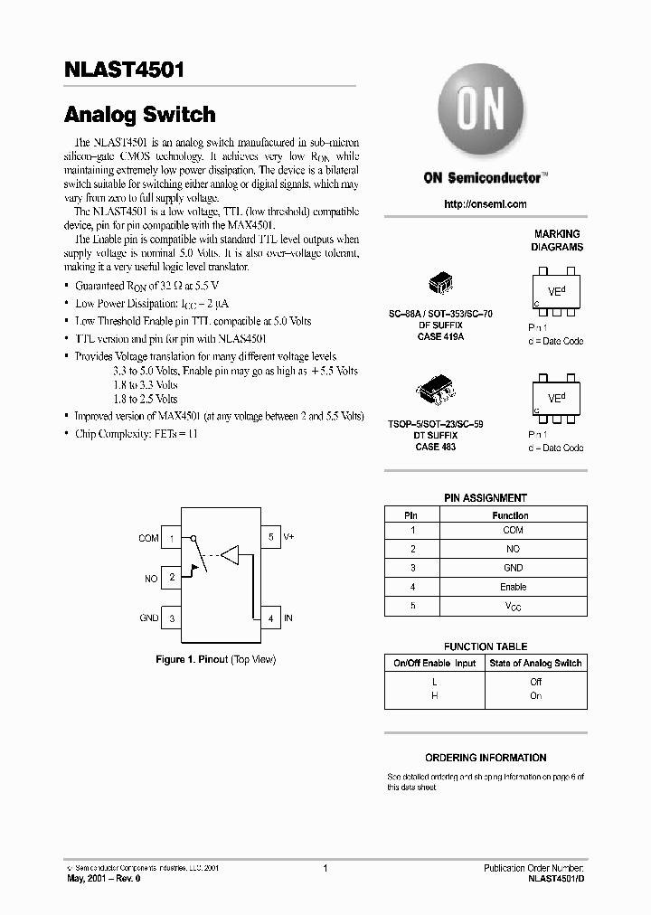NLAST4501D_5999587.PDF Datasheet